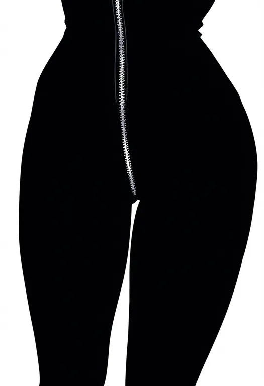 masterpiece, best quality, newest, absurdres, highres, safe, crotch_zipper, 1girl, solo, simple_background — by k3scat, made with ComfyUI