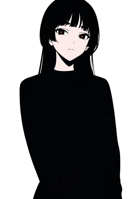 masterpiece, best quality, newest, absurdres, highres, safe, no_eyebrows, 1girl, solo, simple_background — by k3scat, made with ComfyUI