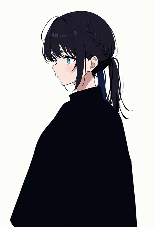 masterpiece, best quality, newest, absurdres, highres, safe, braided_twintails, 1girl, solo, simple_background — by k3scat, made with ComfyUI
