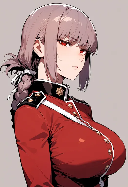 masterpiece, best quality, score_7, safe, florence nightingale (fate), solo, upper body, simple background — by k3scat, made with ComfyUI