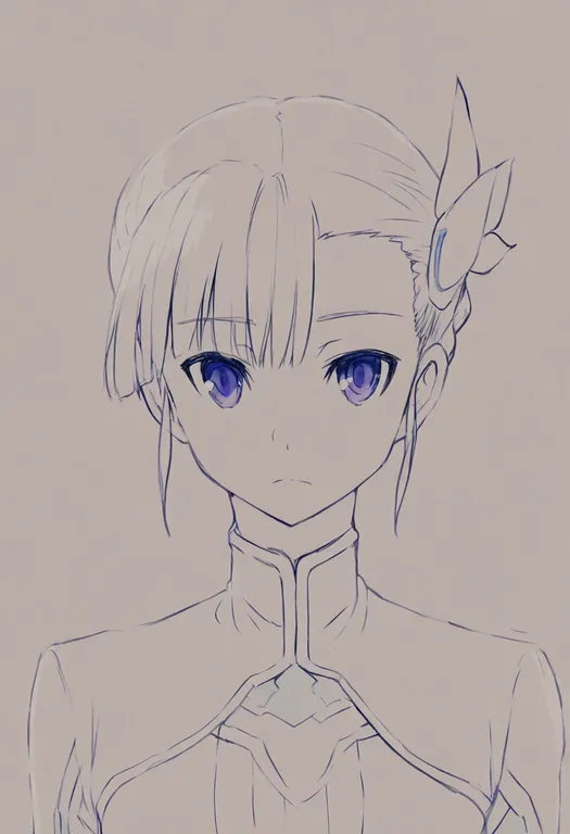 masterpiece, best quality, general, rinne no lagrange, solo, simple background — by k3scat, made with ComfyUI
