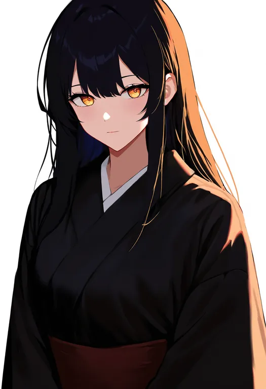 masterpiece, best quality, newest, absurdres, highres, safe, brown_sash, 1girl, solo, simple_background — by k3scat, made with ComfyUI