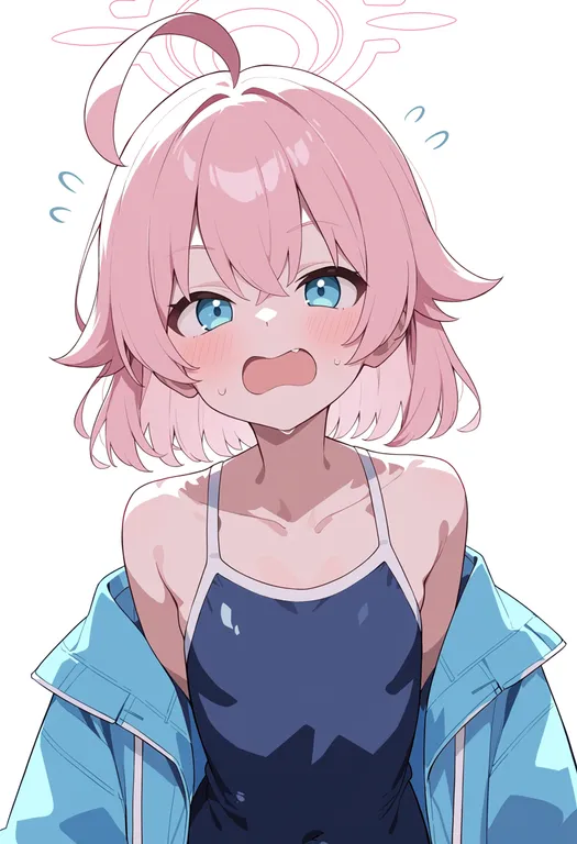 masterpiece, best quality, score_7, safe, hoshino (swimsuit) (blue archive), blue archive, solo, upper body… — by k3scat, made with ComfyUI