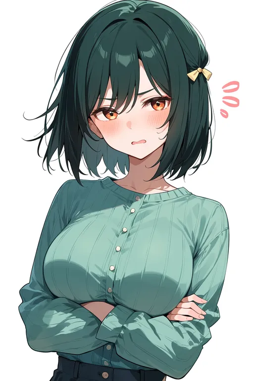 masterpiece, best quality, score_7, safe, mifune shioriko, solo, upper body, simple background — by k3scat, made with ComfyUI