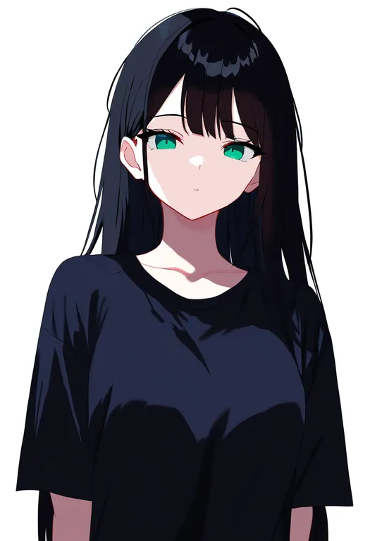 masterpiece, best quality, newest, absurdres, highres, safe, long_shirt, 1girl, solo, simple_background — by k3scat, made with ComfyUI