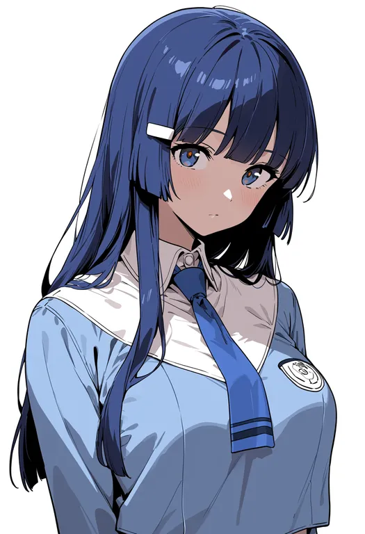 masterpiece, best quality, score_7, safe, aoki reika, solo, upper body, simple background — by k3scat, made with ComfyUI