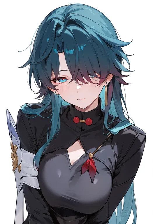 masterpiece, best quality, score_7, safe, blade (honkai: star rail), honkai: star rail, solo, upper body… — by k3scat, made with ComfyUI