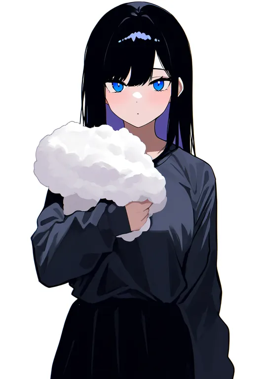 masterpiece, best quality, newest, absurdres, highres, safe, foam, 1girl, solo, simple_background — by k3scat, made with ComfyUI