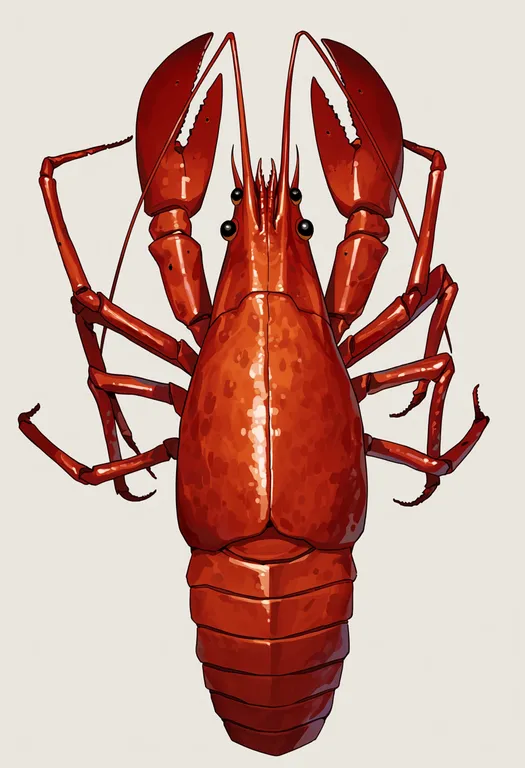 masterpiece, best quality, score_7, safe, lobster, 1girl, solo, upper body, simple background — by k3scat, made with ComfyUI