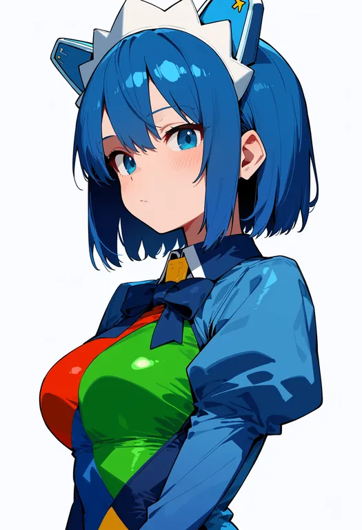 masterpiece, best quality, score_7, safe, 2k-tan, solo, upper body, simple background — by k3scat, made with ComfyUI