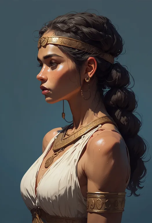 masterpiece, best quality, score_7, safe, hermes (mythology), mythology, solo, upper body, simple background — by k3scat, made with ComfyUI