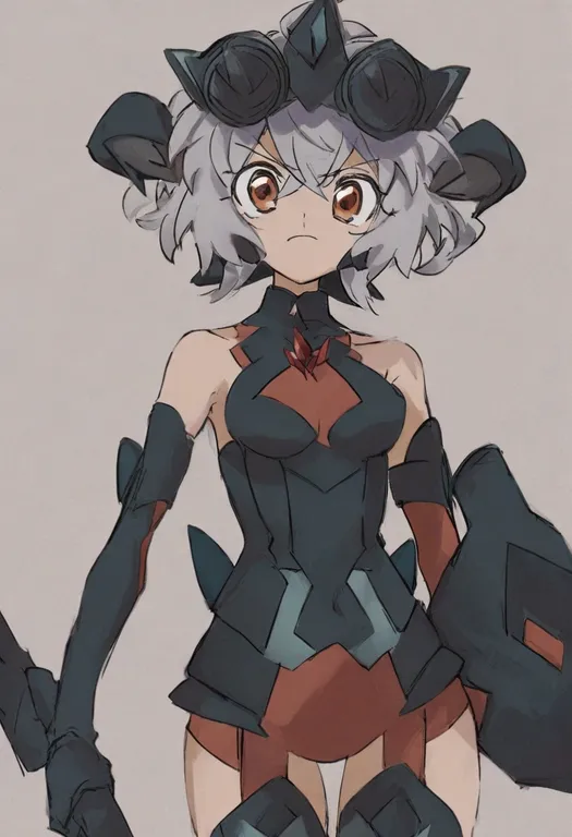 masterpiece, best quality, general, senki zesshou symphogear, solo, simple background — by k3scat, made with ComfyUI