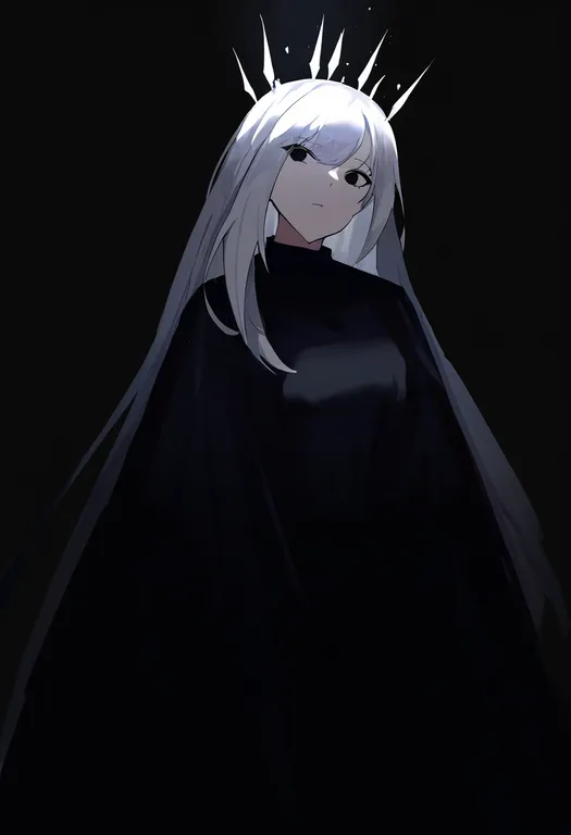 masterpiece, best quality, newest, absurdres, highres, safe, pointed_crown, 1girl, solo, simple_background — by k3scat, made with ComfyUI