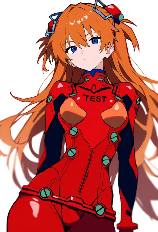 masterpiece, best quality, newest, absurdres, highres, safe, test_plugsuit_(evangelion), 1girl, solo, simple_background — by k3scat, made with ComfyUI