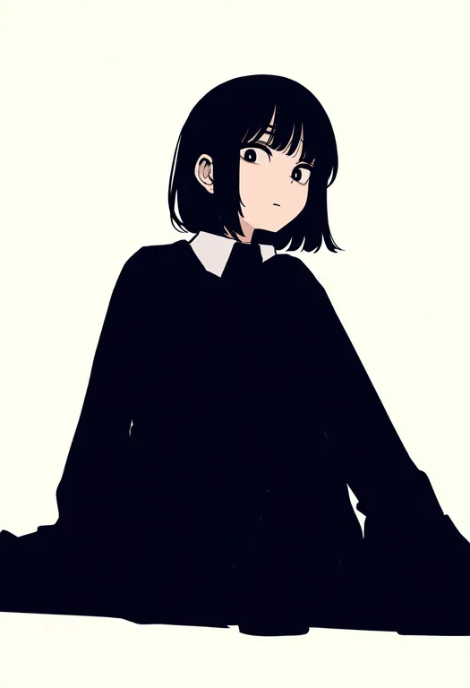 masterpiece, best quality, newest, absurdres, highres, safe, sitting_backwards, 1girl, solo, simple_background — by k3scat, made with ComfyUI
