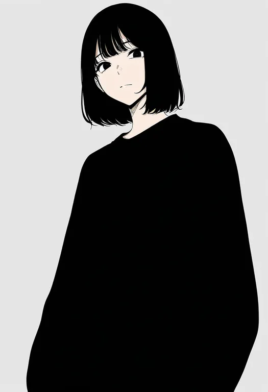 masterpiece, best quality, newest, absurdres, highres, safe, source_quote, 1girl, solo, simple_background — by k3scat, made with ComfyUI