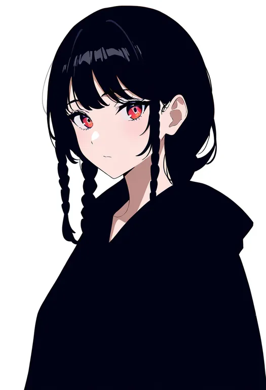 masterpiece, best quality, newest, absurdres, highres, safe, braided_sidelock, 1girl, solo, simple_background — by k3scat, made with ComfyUI