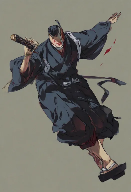 masterpiece, best quality, general, kagurabachi, solo, simple background — by k3scat, made with ComfyUI