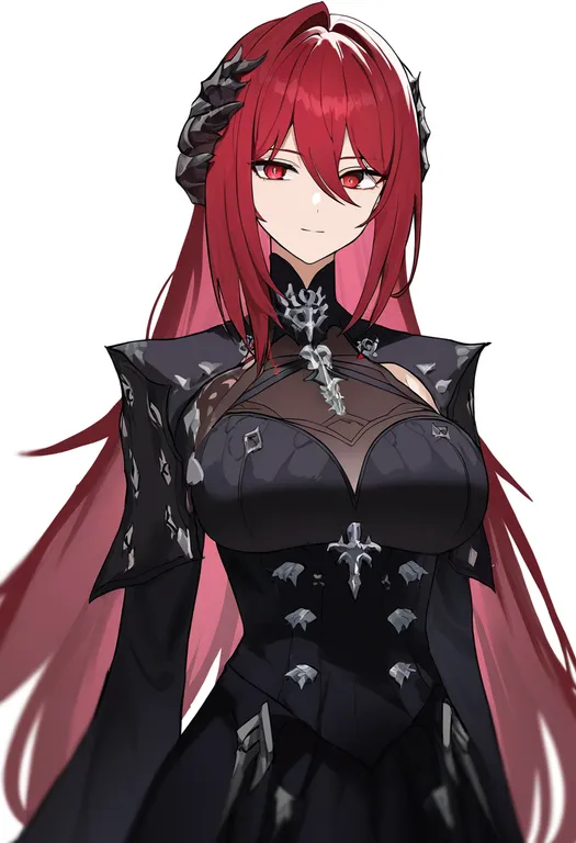 masterpiece, best quality, newest, absurdres, highres, safe, magna_carta_crimson_stigmata, solo, simple_background — by k3scat, made with ComfyUI