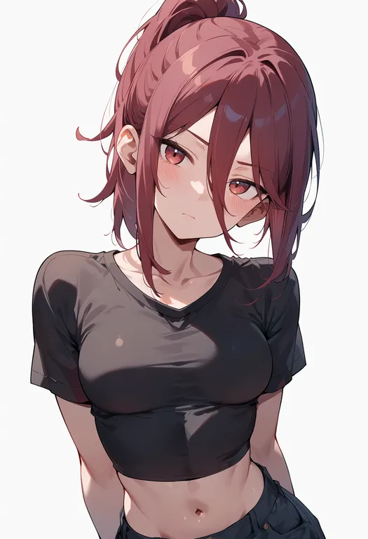 masterpiece, best quality, score_7, safe, kuchinashi dabi, solo, upper body, simple background — by k3scat, made with ComfyUI