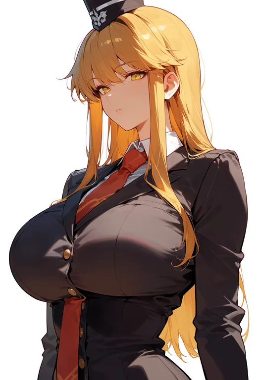 masterpiece, best quality, score_7, safe, ushiromiya lion, solo, upper body, simple background — by k3scat, made with ComfyUI