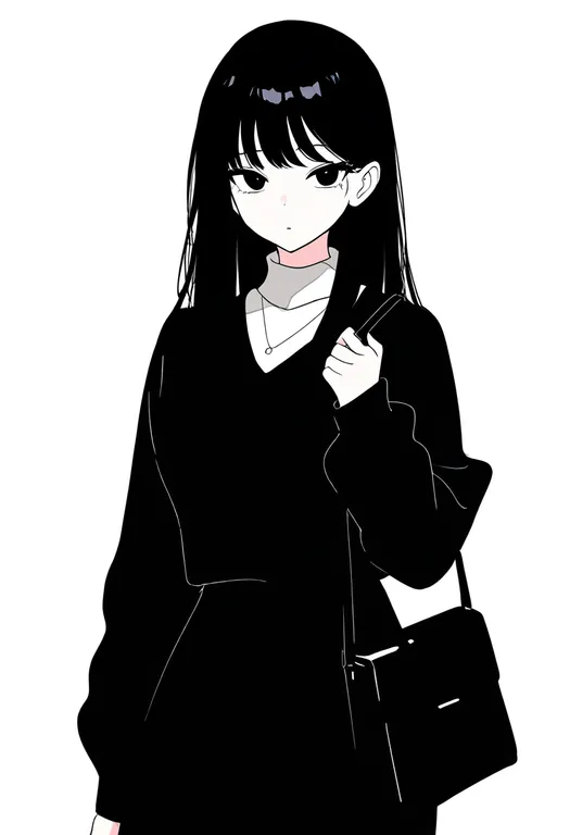 masterpiece, best quality, newest, absurdres, highres, safe, bag_of_chips, 1girl, solo, simple_background — by k3scat, made with ComfyUI