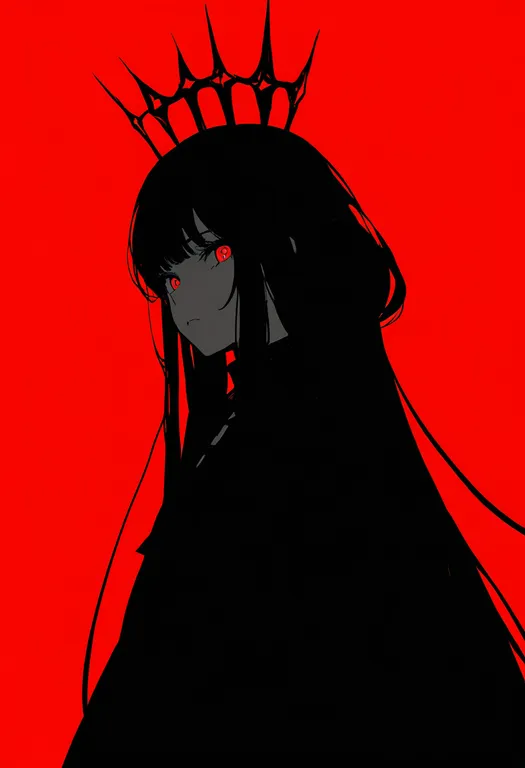 masterpiece, best quality, newest, absurdres, highres, safe, red_crown, 1girl, solo, simple_background — by k3scat, made with ComfyUI