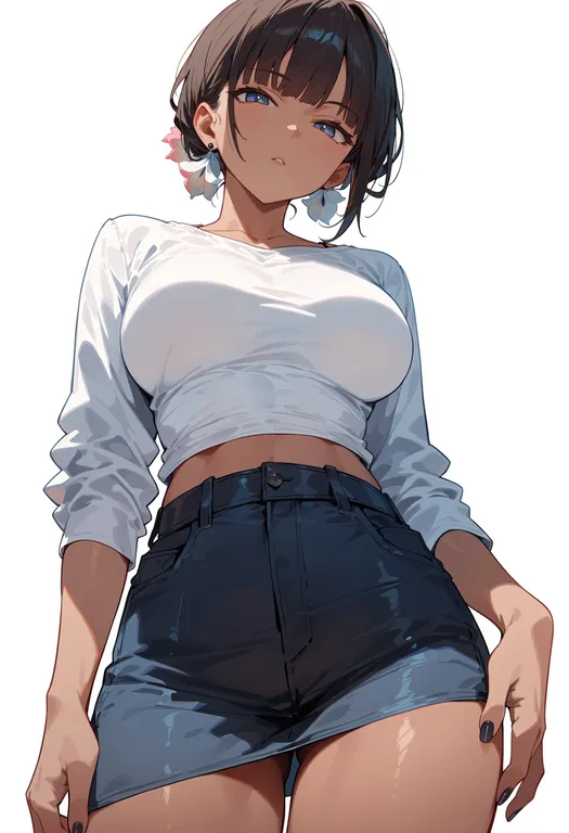 masterpiece, best quality, score_7, safe, gardenia (flower), 1girl, solo — by k3scat, made with ComfyUI