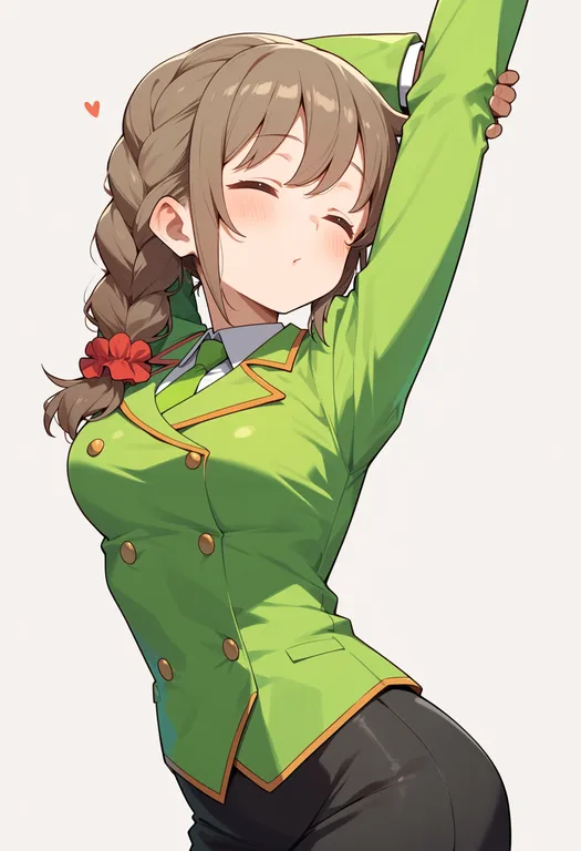 masterpiece, best quality, score_7, safe, senkawa chihiro, solo, upper body, simple background — by k3scat, made with ComfyUI