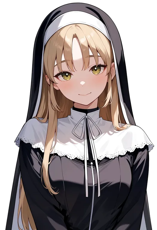 masterpiece, best quality, score_7, safe, sister claire, solo, upper body, simple background — by k3scat, made with ComfyUI