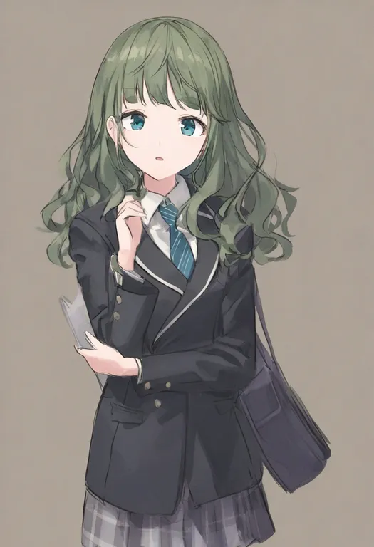 masterpiece, best quality, general, aogiri koukou, solo, simple background — by k3scat, made with ComfyUI