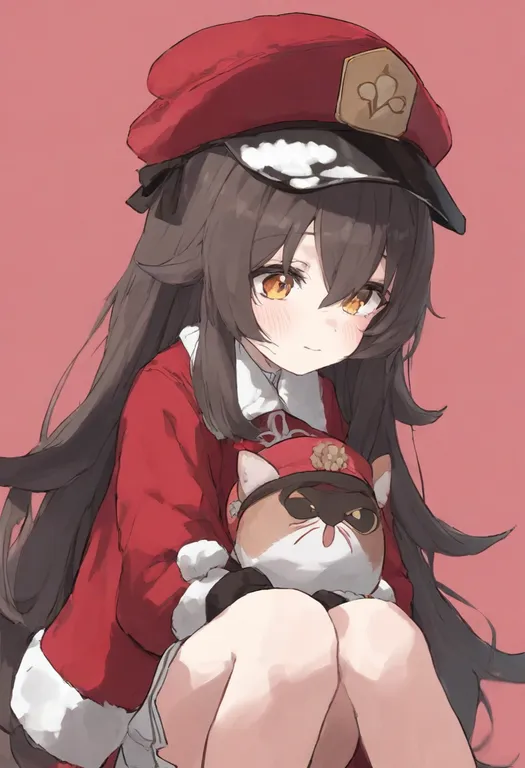 masterpiece, best quality, general, red coat, 1girl, solo, simple background — by k3scat, made with ComfyUI