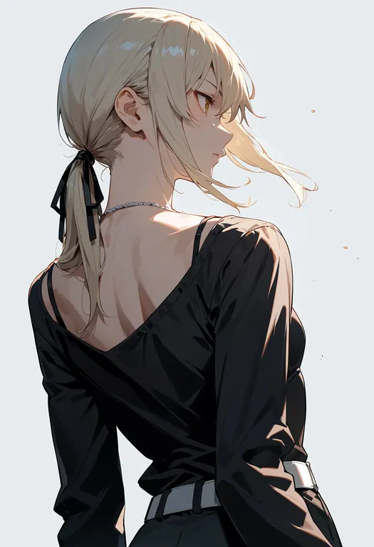 masterpiece, best quality, score_7, safe, saber alter (ver. shinjuku 1999), solo, upper body, simple background — by k3scat, made with ComfyUI