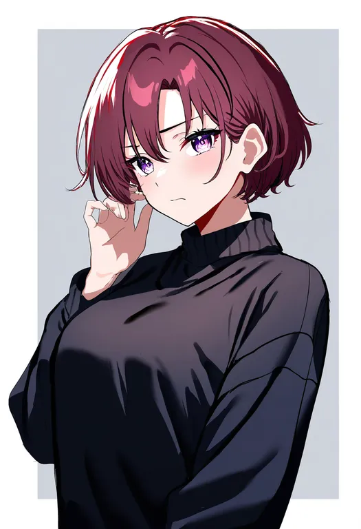 masterpiece, best quality, newest, absurdres, highres, safe, jikuu_sasatsukan:_hayate_inspector, solo, simple_background — by k3scat, made with ComfyUI