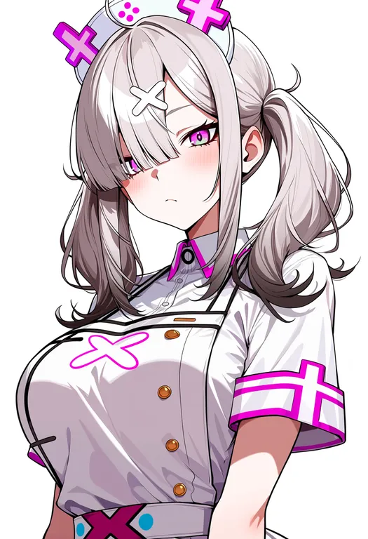masterpiece, best quality, score_7, safe, sukoya kana (1st costume), solo, upper body, simple background — by k3scat, made with ComfyUI