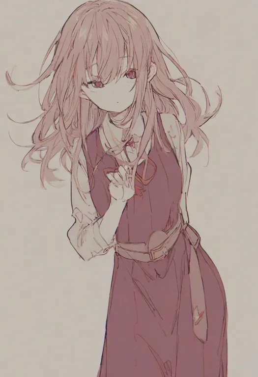 masterpiece, best quality, general, leaning to the side, 1girl, solo, simple background — by k3scat, made with ComfyUI