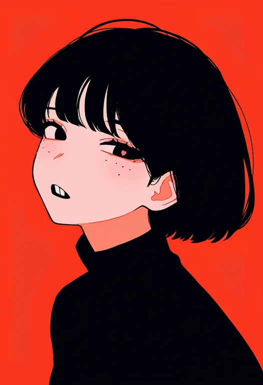 masterpiece, best quality, newest, absurdres, highres, safe, buck_teeth, 1girl, solo, simple_background — by k3scat, made with ComfyUI