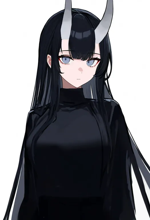 masterpiece, best quality, newest, absurdres, highres, safe, grey_horns, 1girl, solo, simple_background — by k3scat, made with ComfyUI