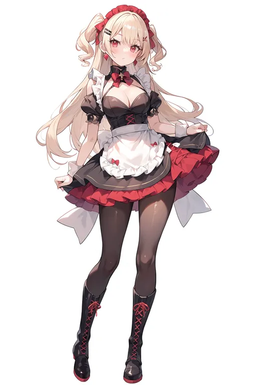 masterpiece, best quality, score_7, safe, urawa red diamonds, solo, full body, simple background — by k3scat, made with ComfyUI