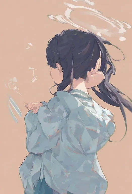 masterpiece, best quality, general, fanning self, 1girl, solo, simple background — by k3scat, made with ComfyUI