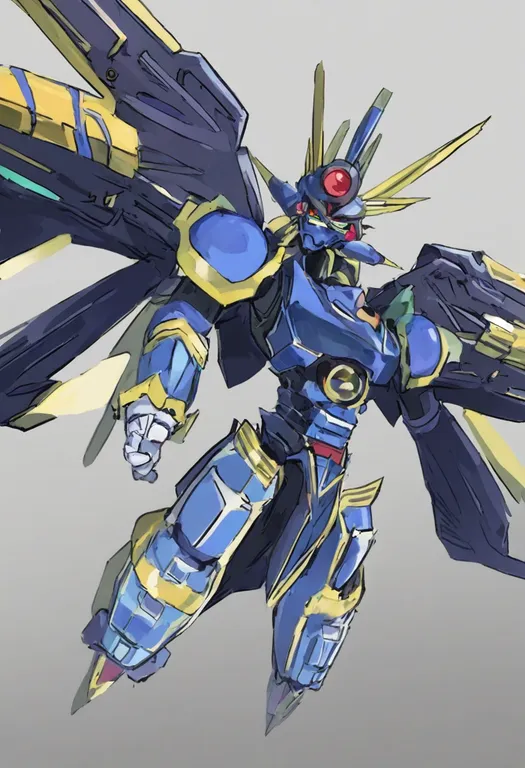 masterpiece, best quality, general, digimon liberator, solo, simple background — by k3scat, made with ComfyUI
