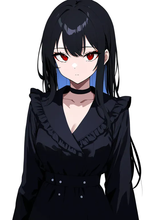 masterpiece, best quality, newest, absurdres, highres, safe, frilled_jacket, 1girl, solo, simple_background — by k3scat, made with ComfyUI