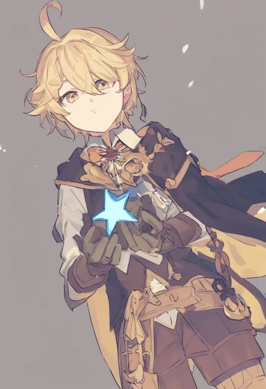 masterpiece, best quality, general, hidden star in four seasons, solo, simple background — by k3scat, made with ComfyUI