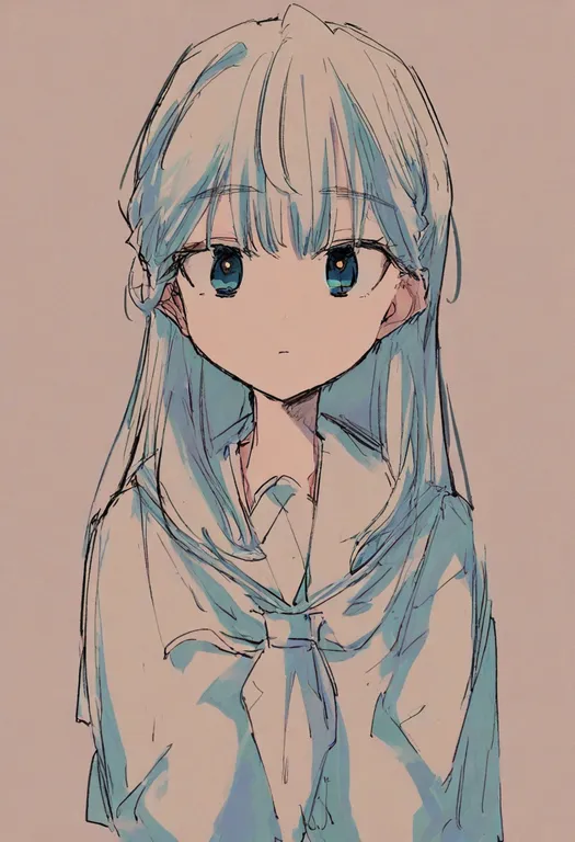 masterpiece, best quality, general, hasu no sora school uniform, 1girl, solo, simple background — by k3scat, made with ComfyUI