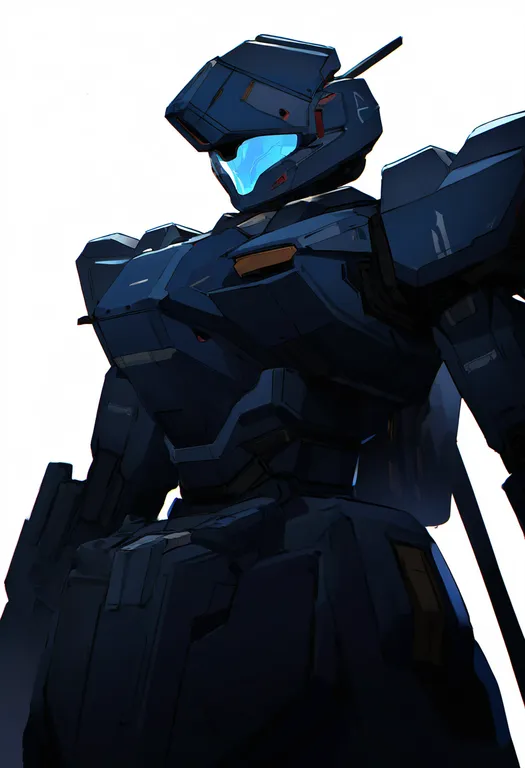 masterpiece, best quality, newest, absurdres, highres, safe, assault_visor, 1girl, solo, simple_background — by k3scat, made with ComfyUI