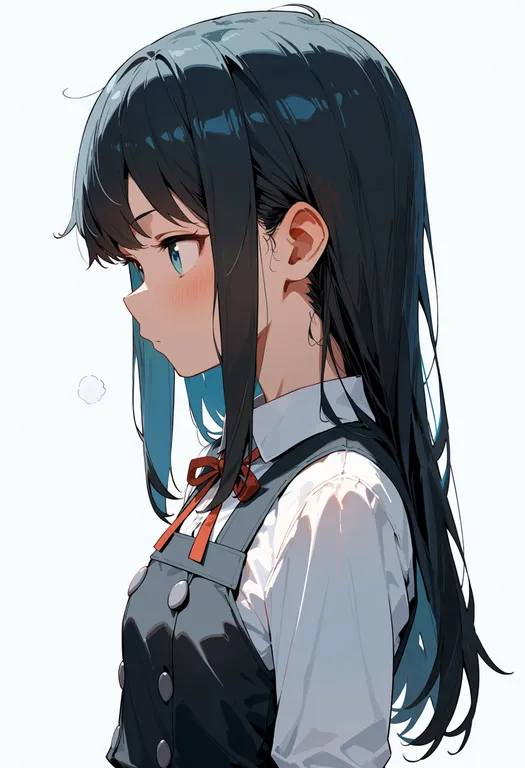 masterpiece, best quality, score_7, safe, asashio kai ni (kancolle), solo, upper body, simple background — by k3scat, made with ComfyUI