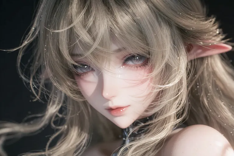 zidiusArt, --preview，wdlc48, Ani2rel, wdljql, 拍摄风格，超低分辨率，画面中是一位长发散乱的亚麻茶棕色发妖冶御姐，脸型精致，些许发丝遮挡眼前，眼神朦胧中带着危险与… — by 天才美少女, made with ComfyUI