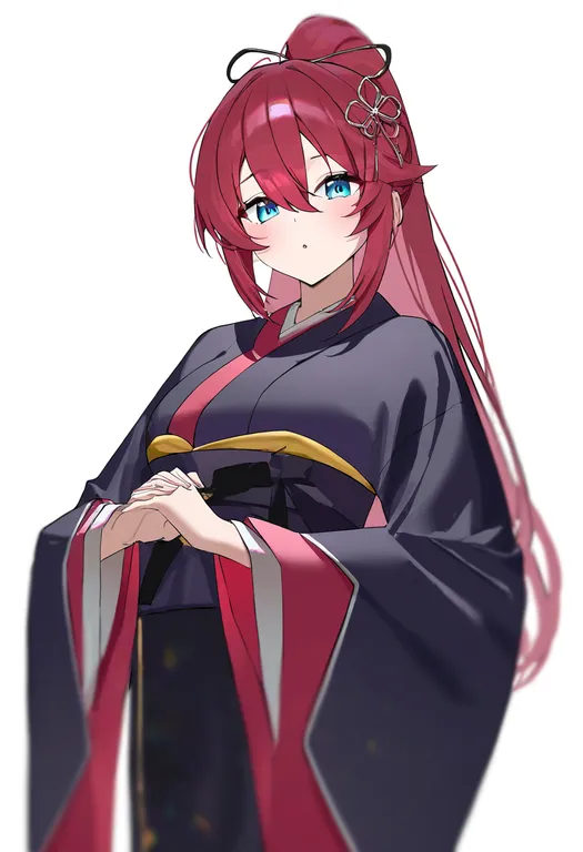 masterpiece, best quality, newest, absurdres, highres, safe, koshotengai_no_hashihime, solo, simple_background — by k3scat, made with ComfyUI