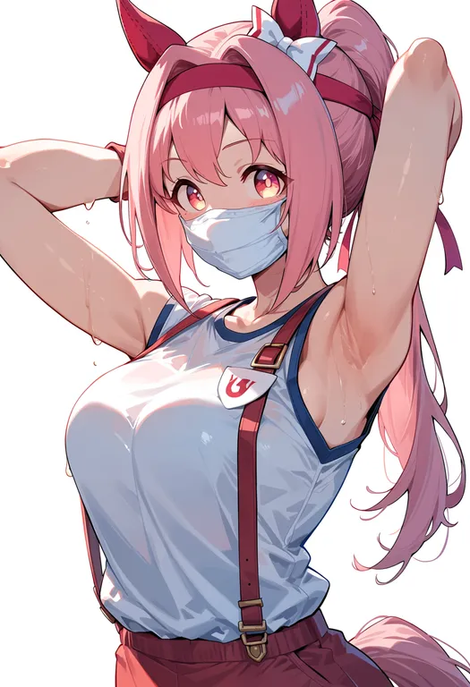 masterpiece, best quality, score_7, safe, haru urara (bestest prize) (umamusume), umamusume, solo, upper body… — by k3scat, made with ComfyUI