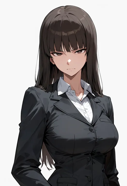 masterpiece, best quality, score_7, safe, nishizumi shiho, solo, upper body, simple background — by k3scat, made with ComfyUI